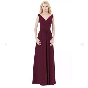 Bill Levkoff Wine Bridesmaid Dress